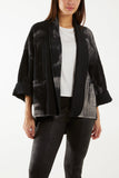 Tie Dye Cheese Cloth Kimono Jacket For Women  - Dropwear