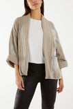Sage Tie Dye Cheese Cloth Kimono Jacket For Women ONE SIZE - Dropwear