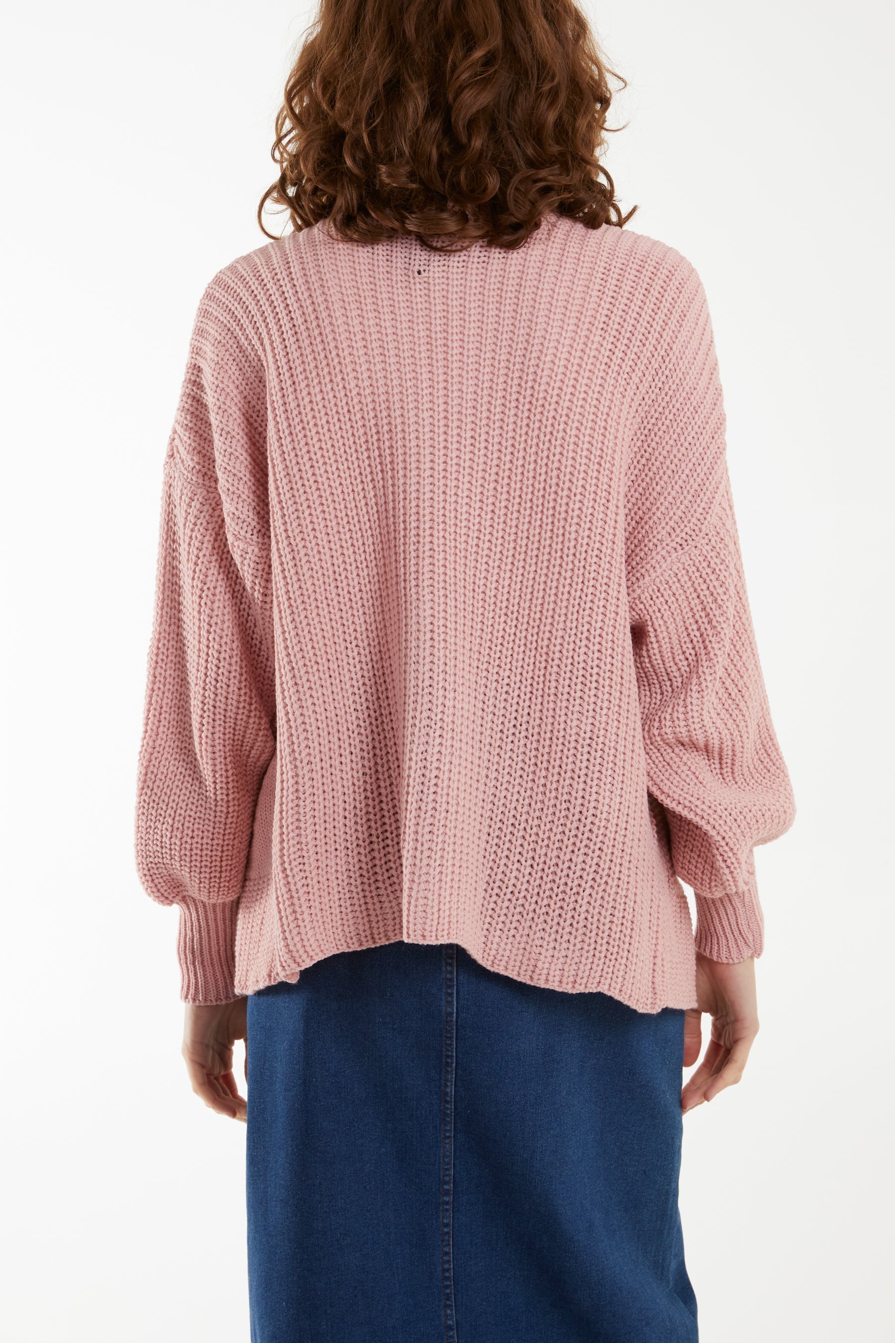 Edge To Edge Knitted Short Cardigan For Women  - Dropwear