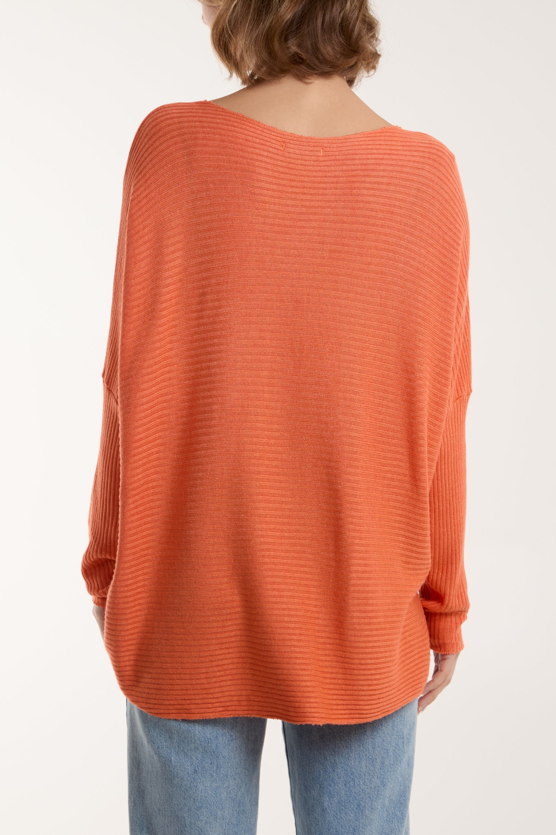 Black Wool Blend Floral Ribbed Knit Jumper For Women ONE SIZE - Dropwear