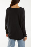 Wool Blend Floral Ribbed Knit Jumper For Women  - Dropwear