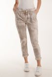 Tie Dye Magic Drawstring Stretch Trouser For Women  - Dropwear