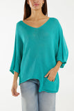 Cotton Crochet Asymmetric Hem Jumper For Women  - Dropwear
