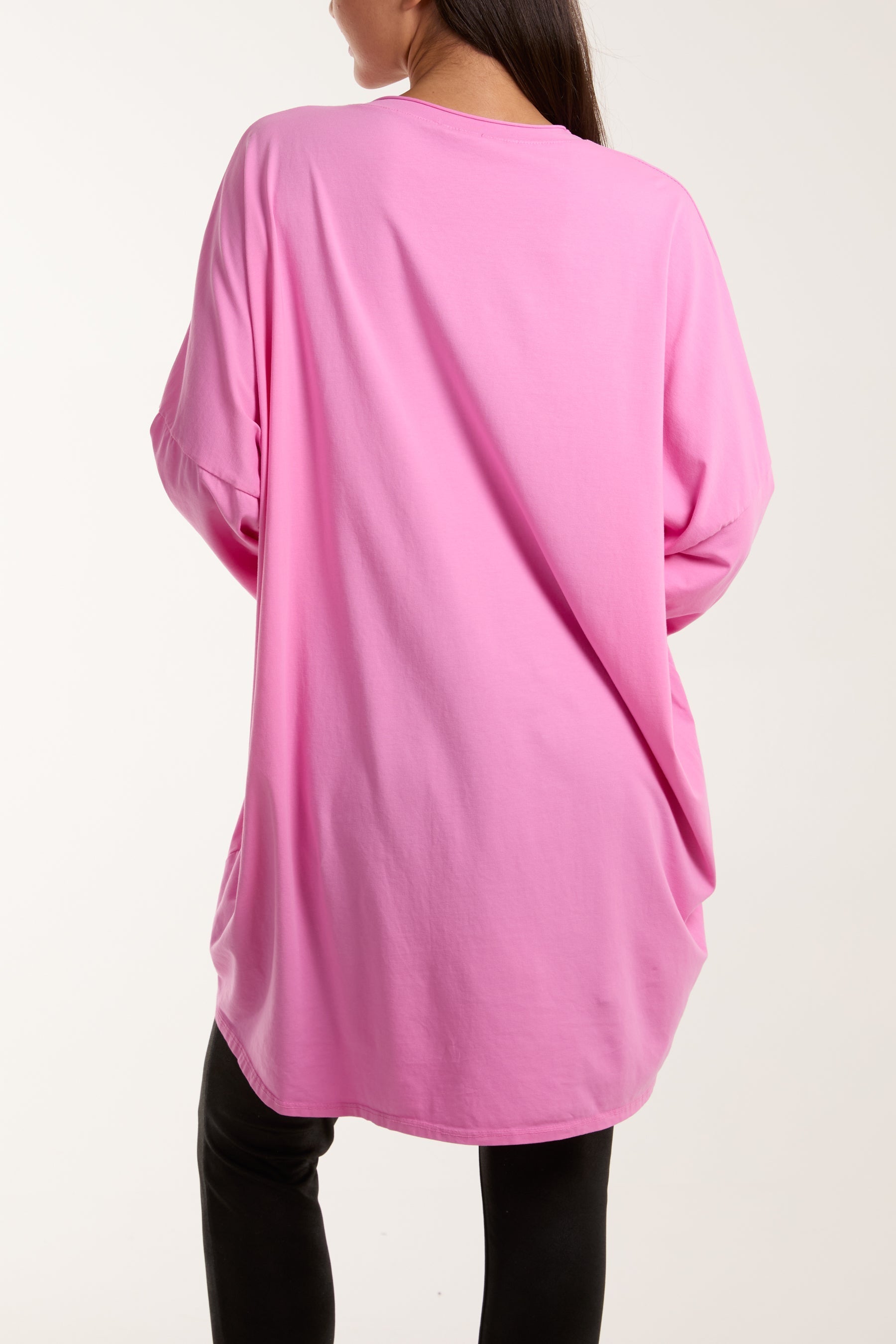 V-Neck Multicolour Flower Oversized Top For Women  - Dropwear