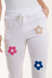 Floral Magic Drawstring Crushed Trousers For Women  - Dropwear