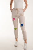 Floral Magic Drawstring Crushed Trousers For Women  - Dropwear