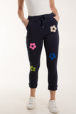 Floral Magic Drawstring Crushed Trousers For Women  - Dropwear