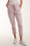 Texture Stripe Pocket Panel Trousers For Women  - Dropwear