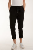Texture Stripe Pocket Panel Trousers For Women  - Dropwear