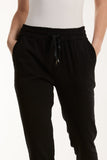 Texture Stripe Pocket Panel Trousers For Women  - Dropwear