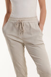 Black Texture Stripe Pocket Panel Trousers For Women ONE SIZE - Dropwear