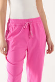 Texture Stripe Pocket Panel Trousers For Women  - Dropwear