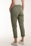 Royal Blue Texture Stripe Pocket Panel Trousers For Women ONE SIZE - Dropwear