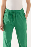 Texture Stripe Pocket Panel Trousers For Women  - Dropwear