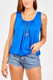 Beige Chain Bubble Vest For Women ONE SIZE - Dropwear