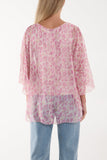 Silk Like Leopard Print Top For Women  - Dropwear
