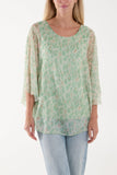 Silk Like Leopard Print Top For Women  - Dropwear