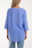 Front Button Cotton Washed Top For Women  - Dropwear