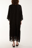 Hot Pink Lace Smock Tiered Midi Dress For Women ONE SIZE - Dropwear