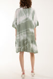 Tie Dye Smock Tiered Mini Dress For Women  - Dropwear