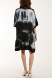 Tie Dye Smock Tiered Mini Dress For Women  - Dropwear