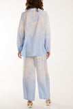 Ombre Edge Printed Co-Ord Set For Women  - Dropwear