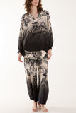 Ombre Edge Printed Co-Ord Set For Women  - Dropwear