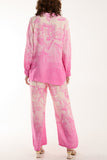 Ombre Edge Printed Co-Ord Set For Women  - Dropwear
