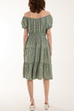 Navy Polka Dot Button Through Mini Dress For Women ONE SIZE - Dropwear