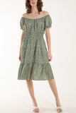 Black Polka Dot Button Through Mini Dress For Women ONE SIZE - Dropwear