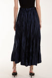 Crinkle Satin Midi Skirt For Women  - Dropwear