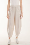 Linen Blend Two Pocket Harem Trousers For Women  - Dropwear