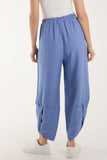 Linen Blend Two Pocket Harem Trousers For Women  - Dropwear