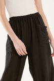 Linen Blend Two Pocket Harem Trousers For Women  - Dropwear