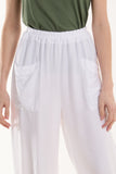 Linen Blend Two Pocket Harem Trousers For Women  - Dropwear