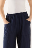 Linen Blend Two Pocket Harem Trousers For Women  - Dropwear