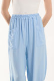 Beige Linen Blend Two Pocket Harem Trousers For Women ONE SIZE - Dropwear