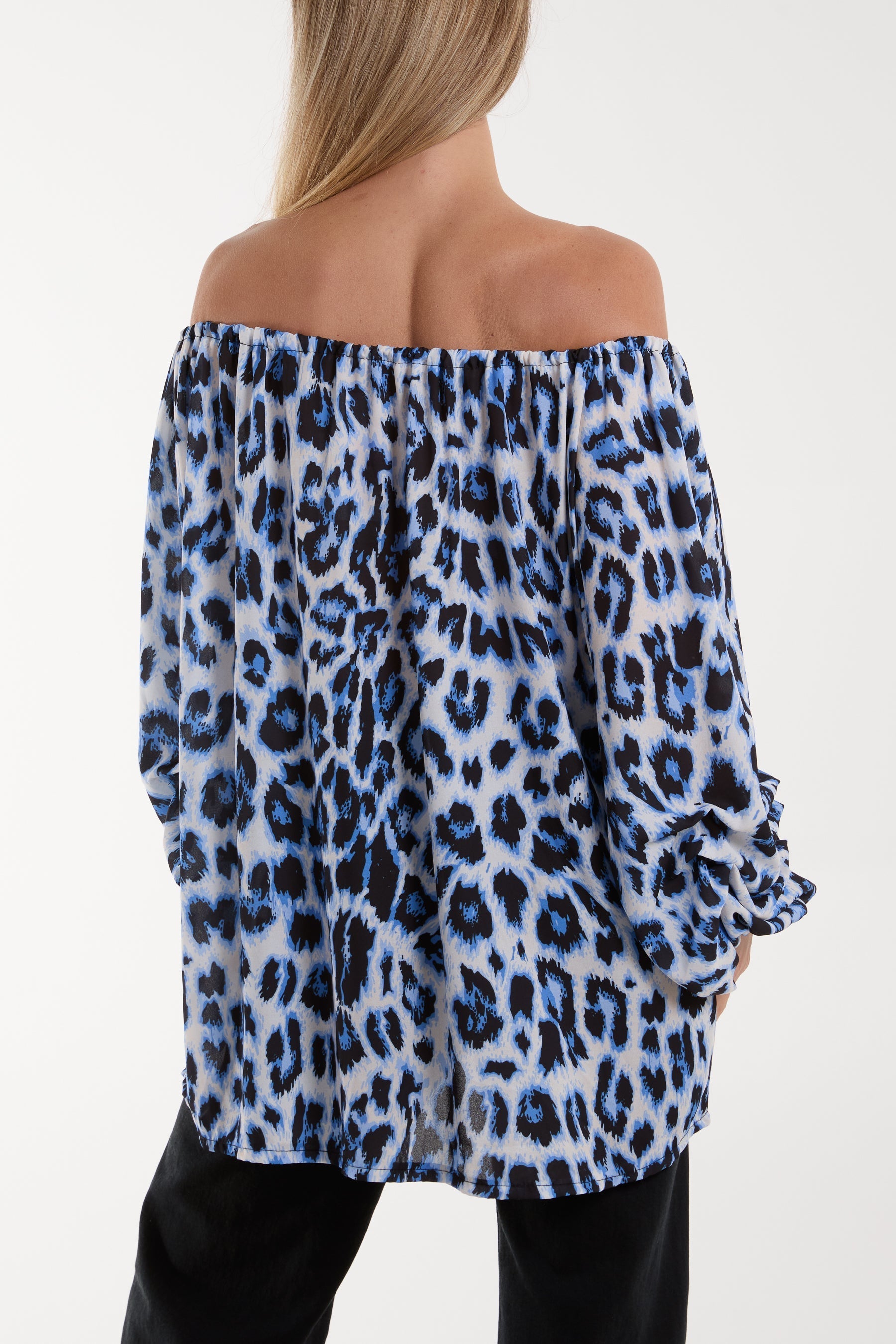 Bardot Leopard Print Blouse For Women  - Dropwear