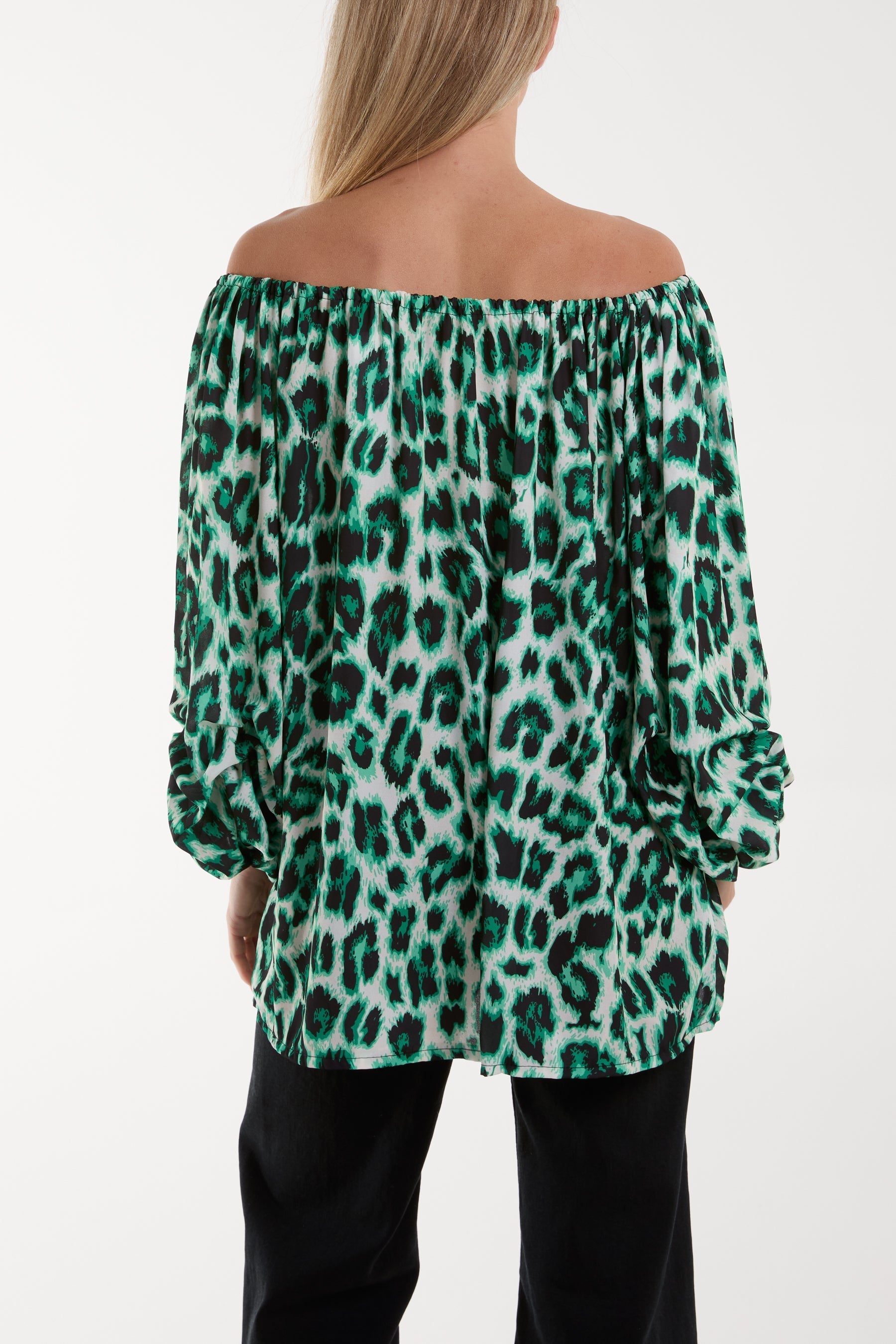 Bardot Leopard Print Blouse For Women  - Dropwear