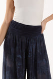 Roses Contrast Waist Harem Trousers For Women  - Dropwear