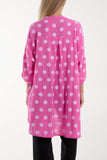 Polka Dot Cotton Shirt For Women  - Dropwear