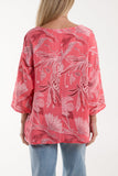 Necklace Botanical Flower Cotton Top For Women  - Dropwear