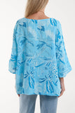 Necklace Botanical Flower Cotton Top For Women  - Dropwear
