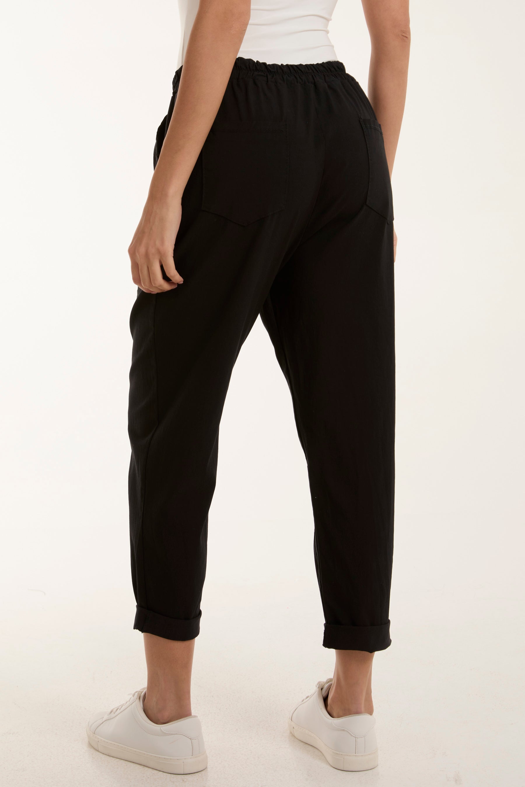 Hot Pink Washed Relaxed Fit Magic Trousers For Women ONE SIZE - Dropwear