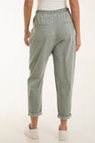 Black Washed Relaxed Fit Magic Trousers For Women ONE SIZE - Dropwear