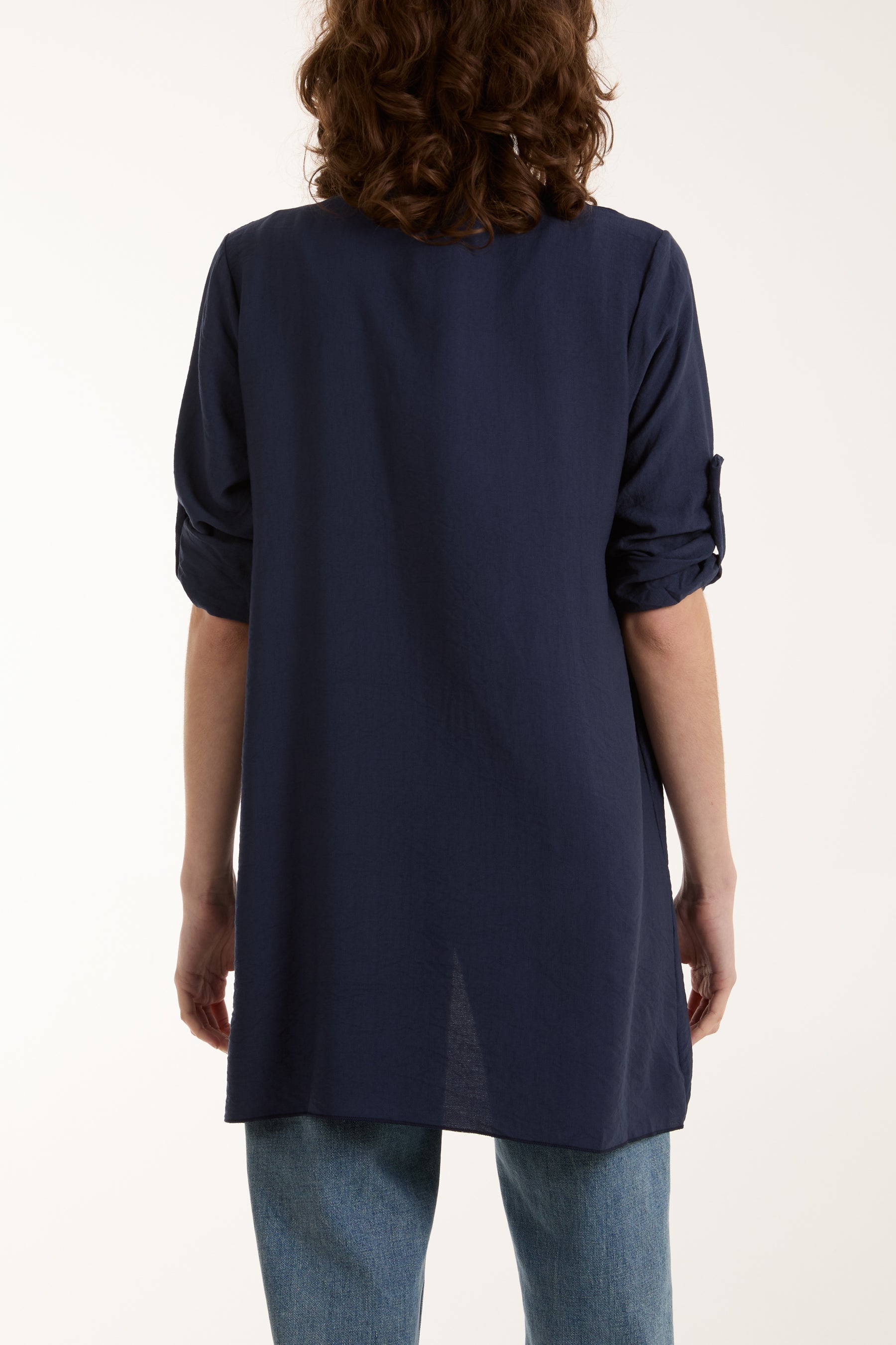 Edge To Edge Roll Back Sleeve Jacket For Women  - Dropwear