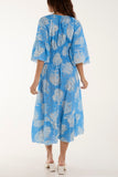 Tree Broderie Anglaise Midi Dress For Women  - Dropwear