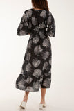 Tree Broderie Anglaise Midi Dress For Women  - Dropwear