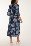 Tree Broderie Anglaise Midi Dress For Women  - Dropwear