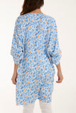 Jade Leopard Print Twisted Front Blouse For Women ONE SIZE - Dropwear